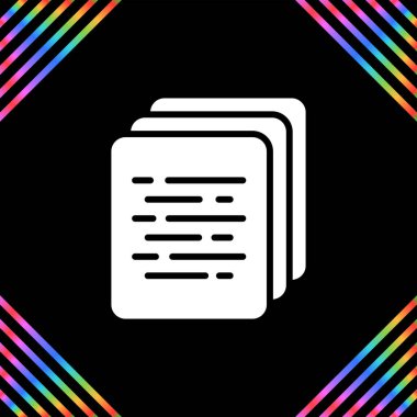 belge simgesi soyut olarak izole edildi