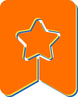 yıldız simgesi vektör illüstrasyonu