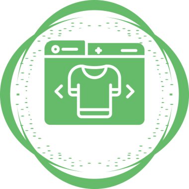 Giysiler. Web simgesi basit tasarım