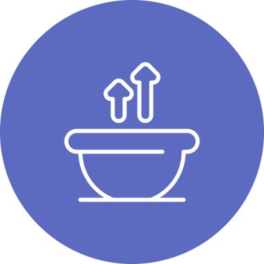 Küvet. Web simgesi basit illüstrasyon