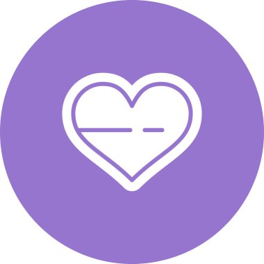 Bir kalp simgesinin vektör illüstrasyonu