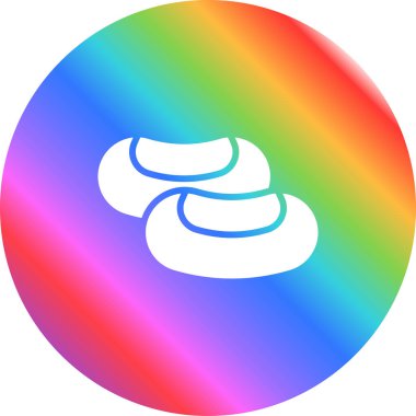 gökkuşağı gradyan çizgi çizimi bir çizgi film ekmeği