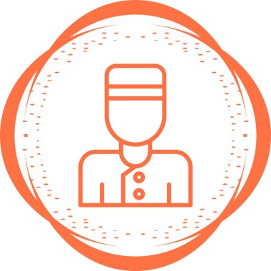 Adamım. Web simgesi basit illüstrasyon