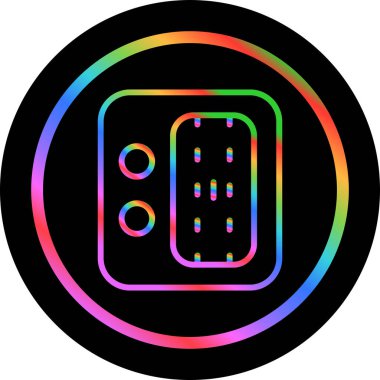 rainbow icon in trendy style isolated background