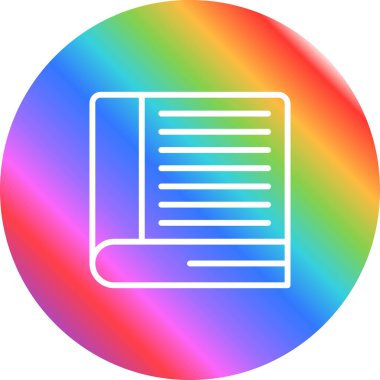 belge simgesi, özet vektör illüstrasyonu