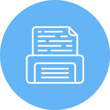 Dosya simgesinin vektör illüstrasyonu