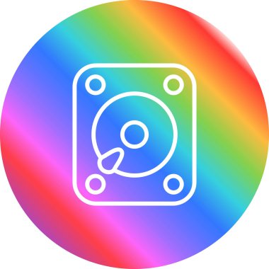 gökkuşağı çizgi simgesi gökkuşağı işareti