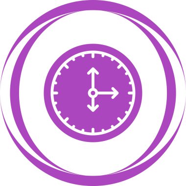 zaman vektör simgesi modern biçim vektör çizimi