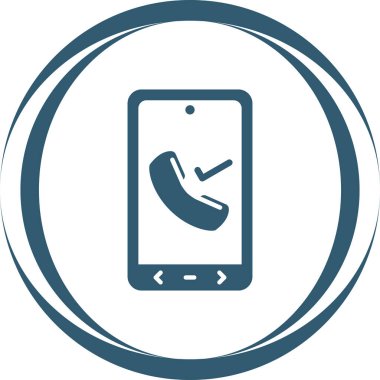 Arama vektörü çift renkli yuvarlak simge. Resim biçimi bir dairenin içindeki düz bir simgedir, kobalt ve gri renkler, beyaz arkaplan.