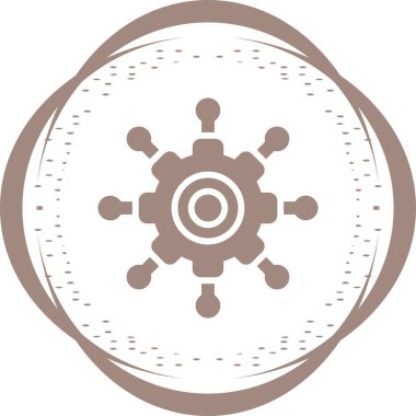 pusula simgesi, vektör illüstrasyonu