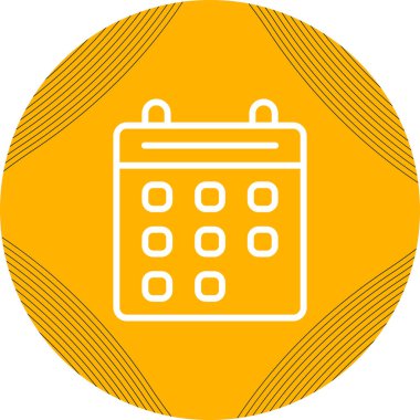 Takvim simgesi vektör illüstrasyonu