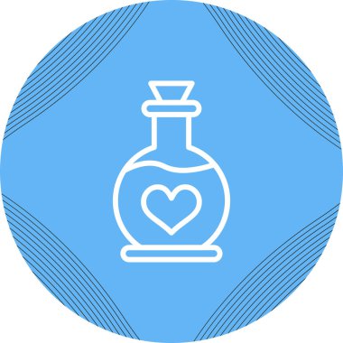 unique perfume vector line icon