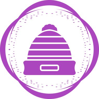 Bir bina simgesinin vektör illüstrasyonu