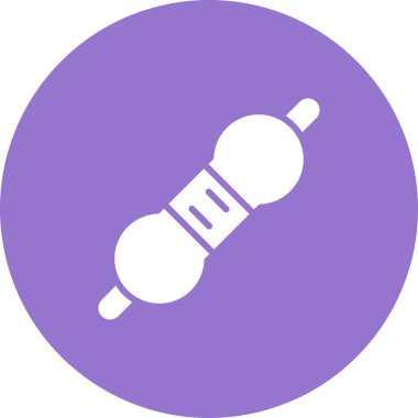 Modern b 'nin vektör illüstrasyonu halat simgesinden yoksun