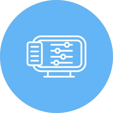 dizüstü bilgisayar vektörü renk simgesi