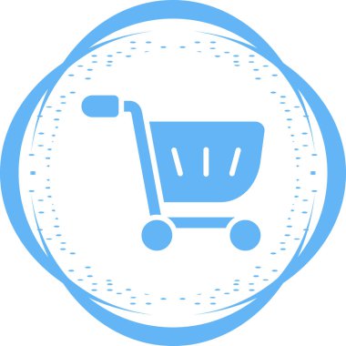 El arabası. Web simgesi basit illüstrasyon