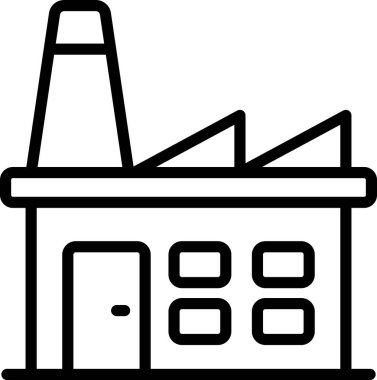 mimari yapı yapı ikonu ana hatlar biçiminde