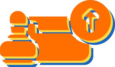 Mavi gömlekli ve sarı kravatlı bir adamın vektör çizimi