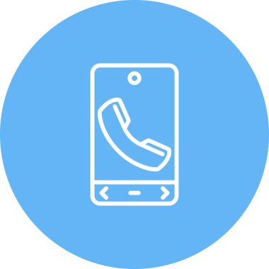 - Telefon. Web simgesi basit illüstrasyon