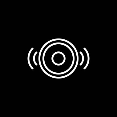 müzik simgesi logo tasarım vektör şablonu