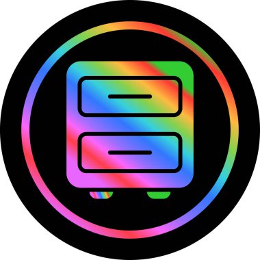 gökkuşağı gradyan çizgi çizim karikatür düğmesi