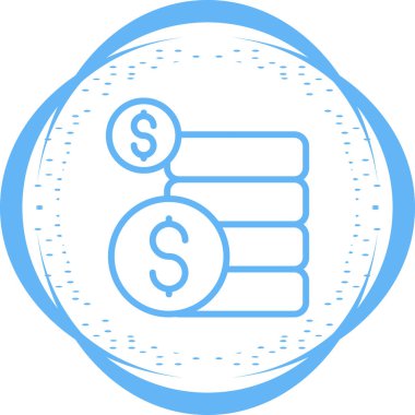 Dolar. Web simgesi basit tasarım