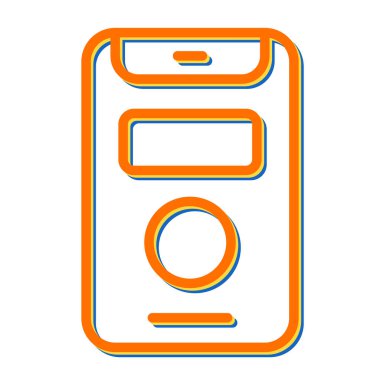 Modern simgenin vektör illüstrasyonu