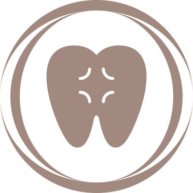 diş simgesi vektör illüstrasyonu