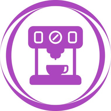 kahve makinesi simgesini, vektör çizim