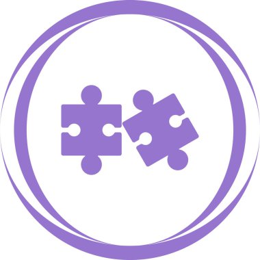 Bulmaca. Web simgesi basit illüstrasyon