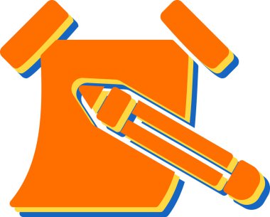 Mavi ve sarı rengin vektör çizimi