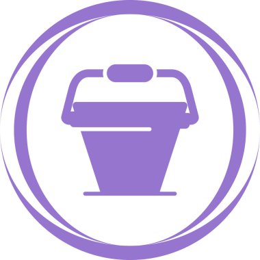 Küvet. Web simgesi basit tasarım