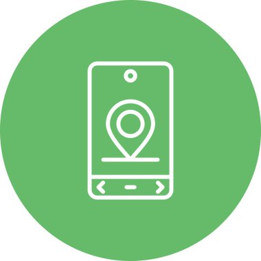 eşsiz konum vektör simgesi