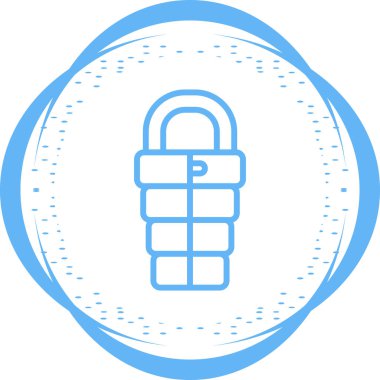 vektör asma kilit simgesi, vektör illüstrasyonu