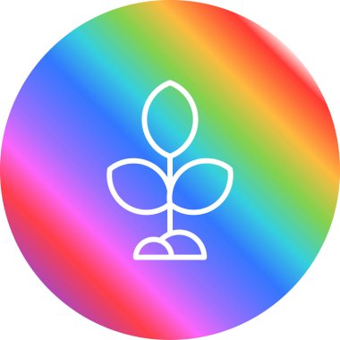 gökkuşağı gradyanı ince çizgi çizimi