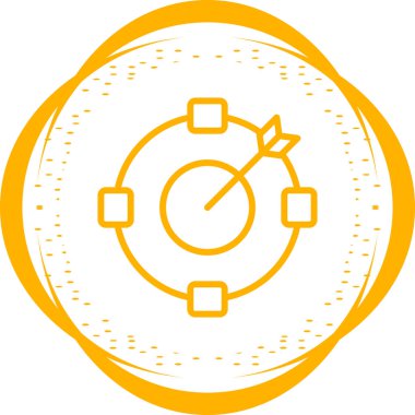 Zaman yönetimi simgesinin vektör illüstrasyonu