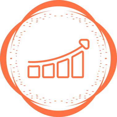 Bar çizelgesi. Web simgesi basit illüstrasyon