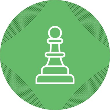 Satranç ikonu vektör illüstrasyonu