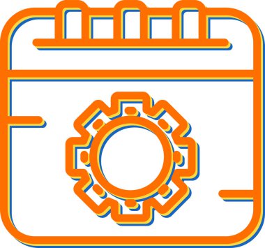 Takvim simgesi vektör illüstrasyonu