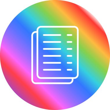 bir kağıdın gökkuşağı gradyan çizimi