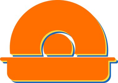 Turuncu arkaplanın vektör çizimi