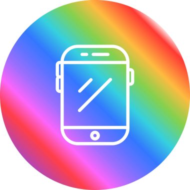 cep telefonu vektör simgesi modern illüstrasyon