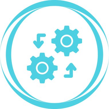 Vites düz yuvarlak vektör simgesi