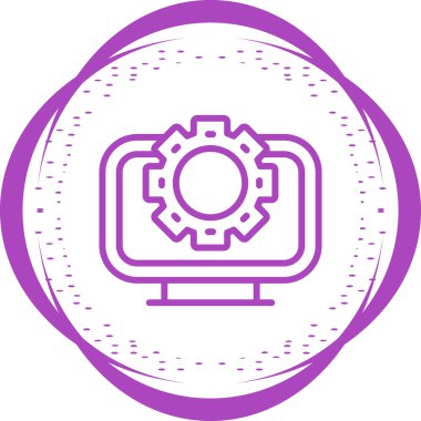 dişli simgesi vektör illüstrasyonu