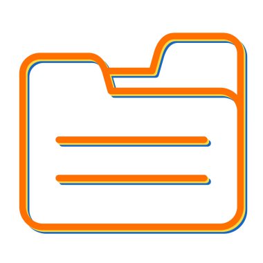 Kağıt dizinindeki simge gerçekçi tasarımı