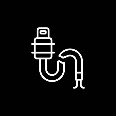 Benzin istasyonu simgesi vektörde. Logotype