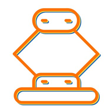 bir çift çorabın iki renk vektör çizimi