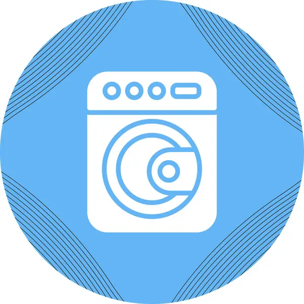 Vektör çamaşır makinesi simgesini