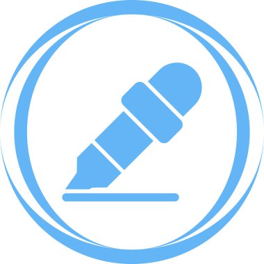 Kalem. Web simgesi basit illüstrasyon