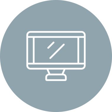 Dizüstü bilgisayar simgesinin vektör çizimi